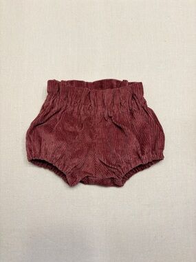 Baby Toddler Corduroy Bloomers - Rust Red 6-9 months
